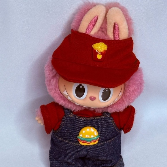 Labubu 3-Piece Hamburger & Fries Outfit – Fun & Playful Style! Bonus Item - Picture 1 of 1